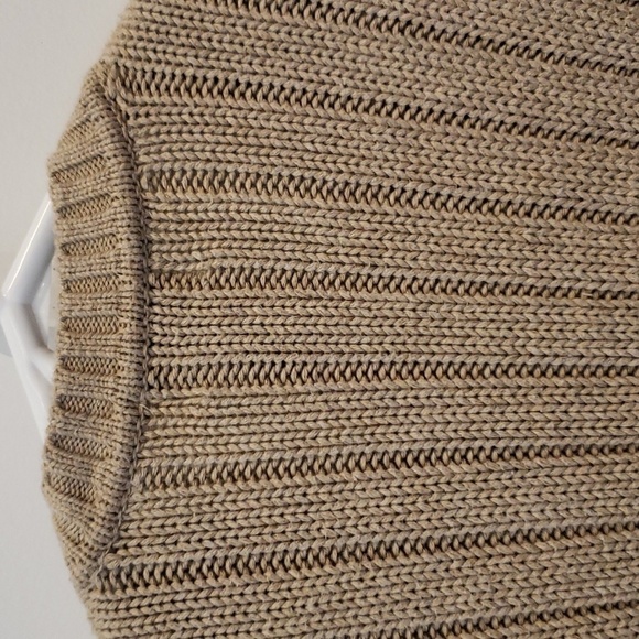 LL Bean Sweater Winter Beige V-Neck Mens XXL - Picture 6 of 11